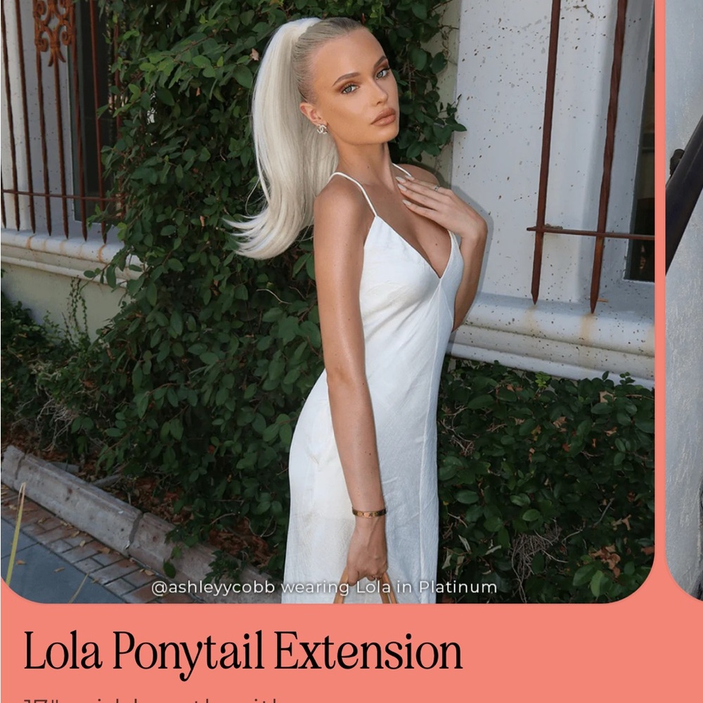 Lola Platinum Ponytail Extension